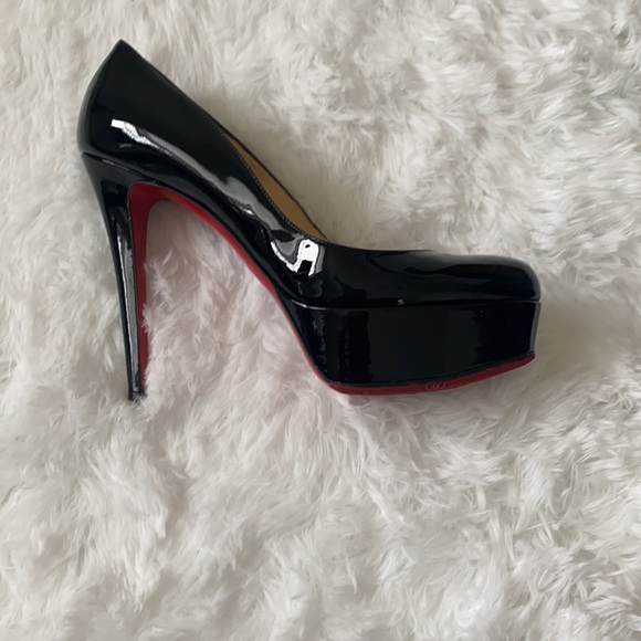 Christian Louboutin Black and Red Pumps - Picture 5 of 10